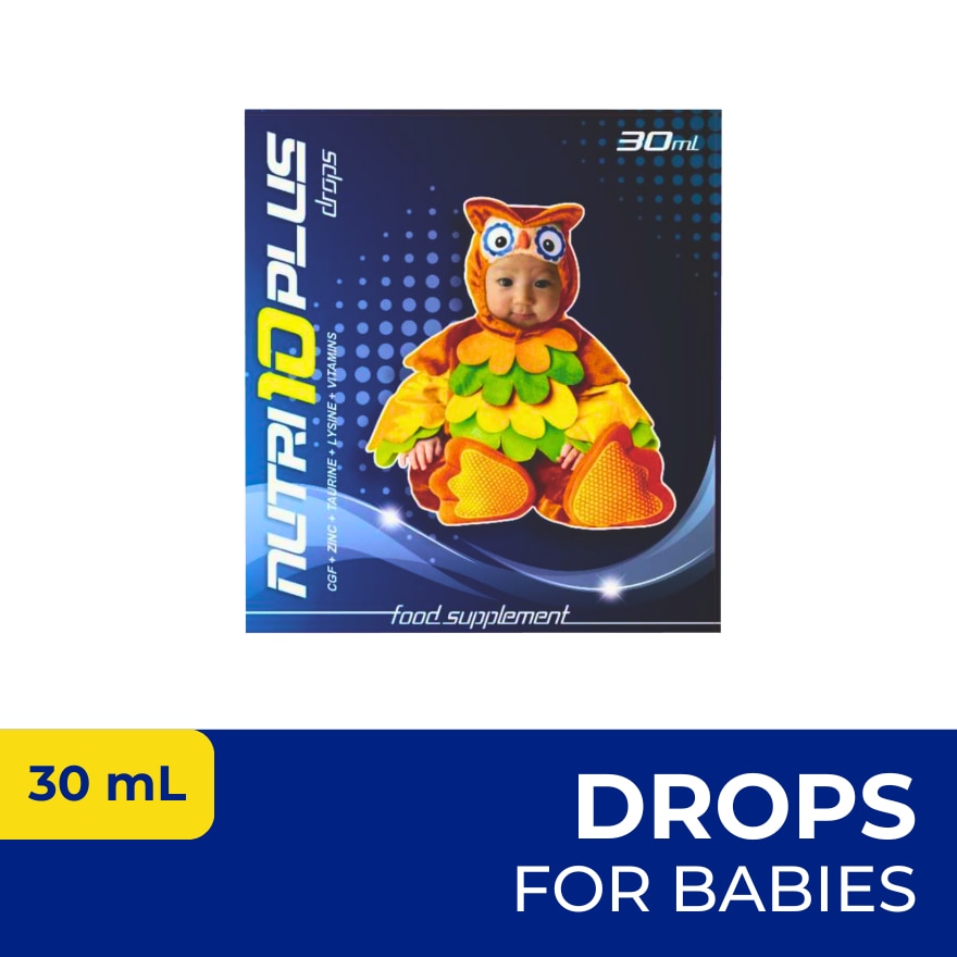 Vitamins + Zinc + CGF Lysine and Taurine Food Supplement Drops 30ml