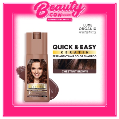 LUXE ORGANIX Luxe Organix Hair Color Shampoo Chestnut Brown 200ml