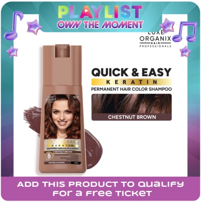 LUXE ORGANIX - Luxe Organix Hair Color Shampoo Chestnut Brown 200ml