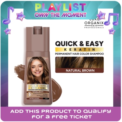 LUXE ORGANIX - Luxe Organix Hair Color Shampoo Natural Brown 200ml