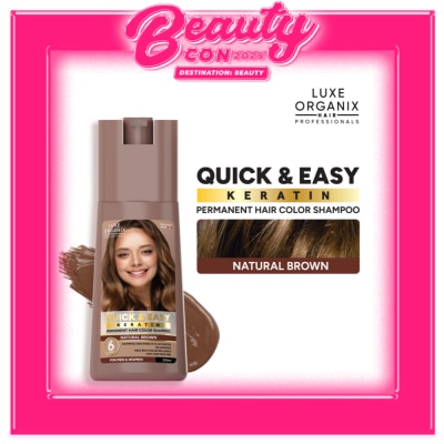 LUXE ORGANIX Luxe Organix Hair Color Shampoo Natural Brown 200ml