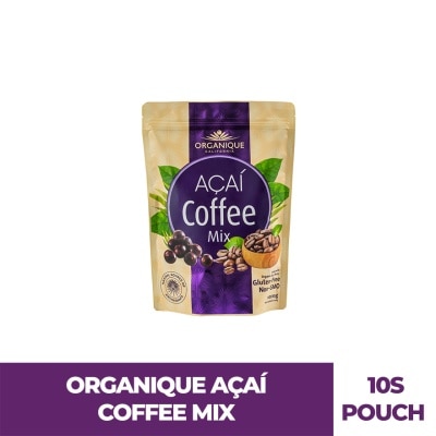ORGANIQUE Acai Coffee Mix Powder X 10 15g Sachets