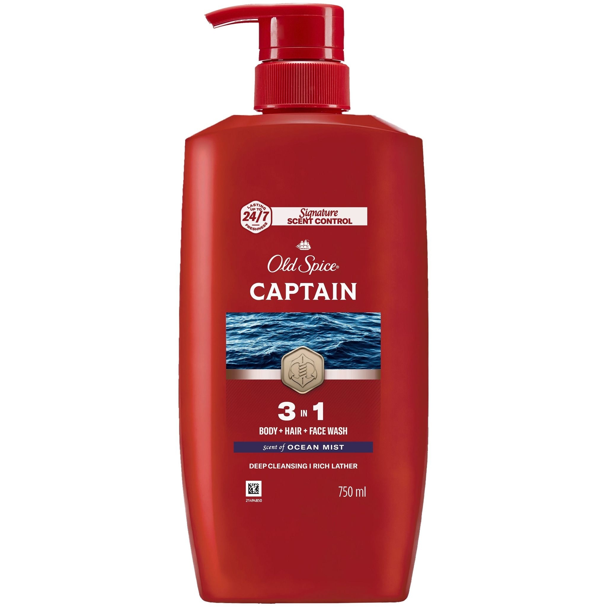 OLD SPICE Captain 3in1 Shower Gel Bodywash 750ml image