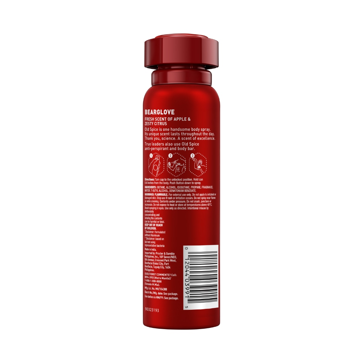 Bearglove Body Spray 106g