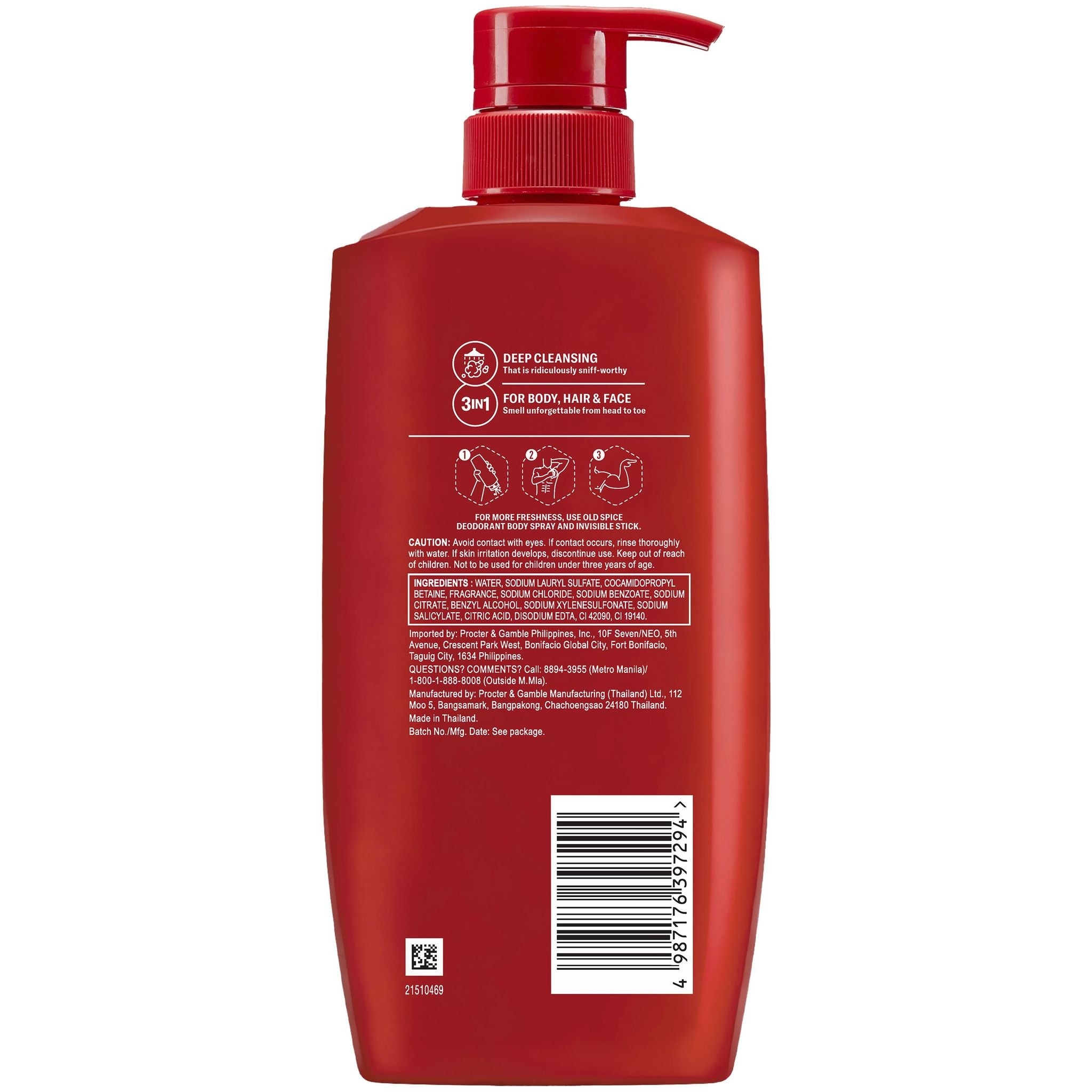 OLD SPICE Bearglove 3 In 1 Body Wash 750ml image