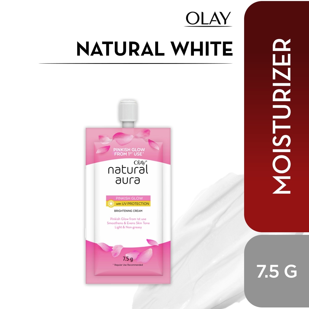 Natural White Pink Fairness Resealable Cream 7.5g