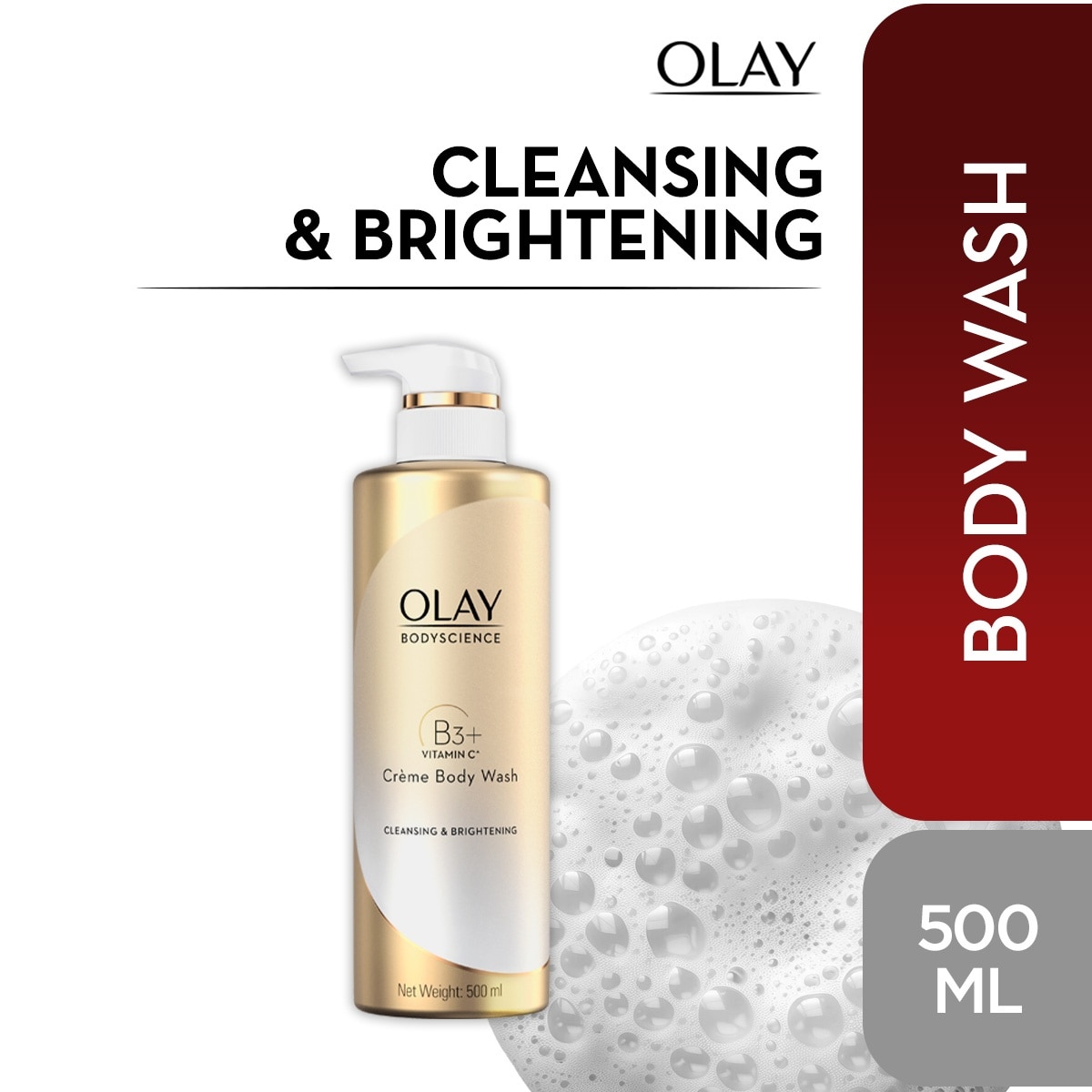 Creme Bodywash Cleansing and Brightening 500ml