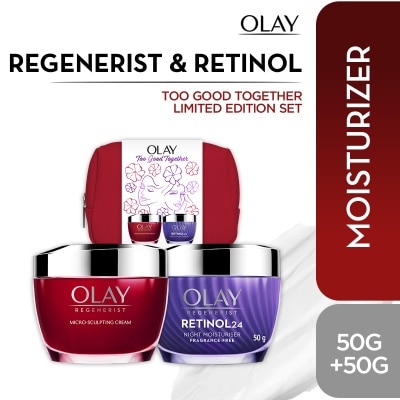 OLAY OLAY Too Good Together Bundle Micro-Sculpting Cream 50g + Retinol Cream 50g