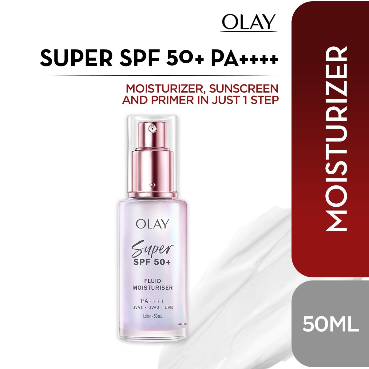 OLAY Super SPF50+ PA++++ Fluid Moisturiser 50ml