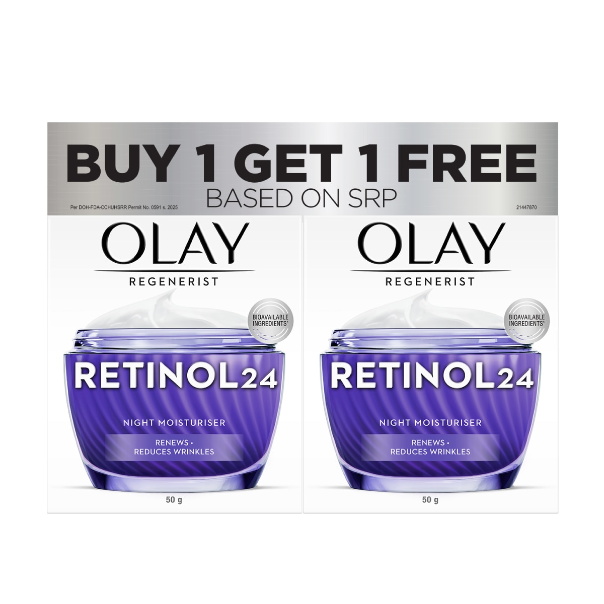 OLAY Retinol24 Face Cream 50g Buy 1 Take 1