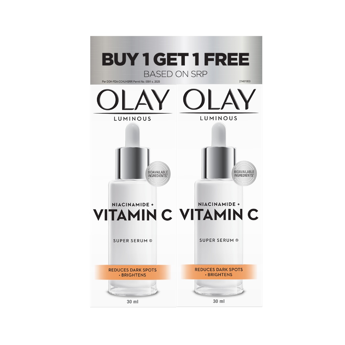 OLAY Niacinamide Vitamin C Super Serum 30ml Buy 1 Take 1