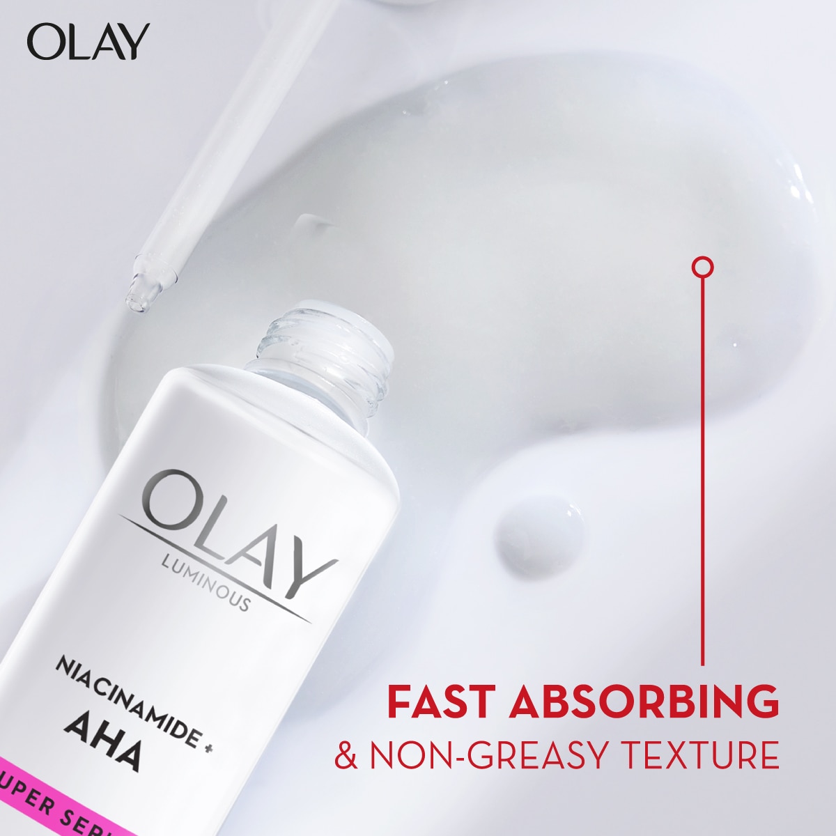 OLAY Luminous Niacinamide + AHA Super Serum 30ml x 1