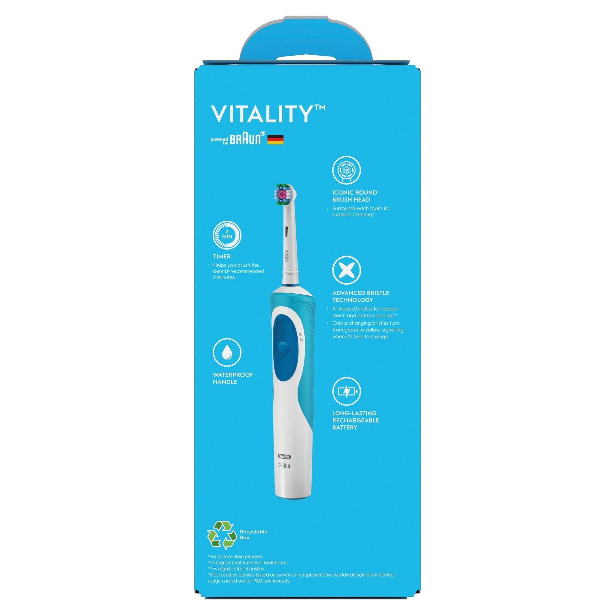 ORAL B Power Electric Toothbrush 3D White Vitality x 1