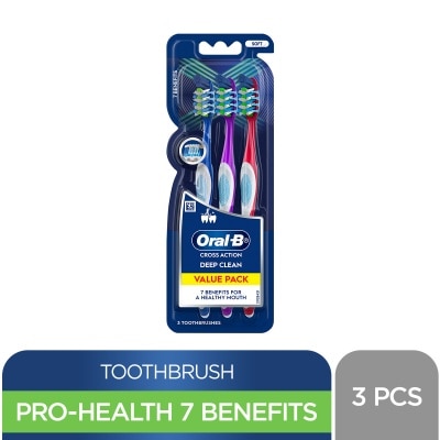 ORAL B - ORAL B Pro-Health 7 Benefits Superior Cleaning Toothbrush 3s