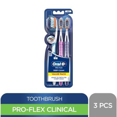 ORAL B - ORAL B Manual Toothbrush Clinical Pro-Health Soft  x 3