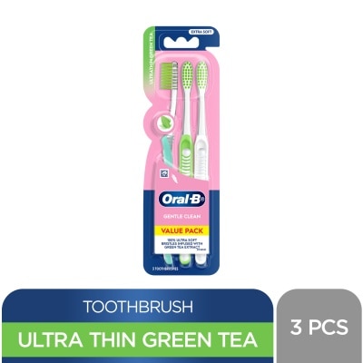 ORAL B - ORAL B Ultra Thin Toothbrush GumCare Green tea 3s