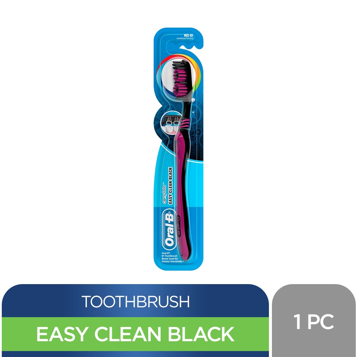 Oral B Easy Clean Black Toothbrush 1s
