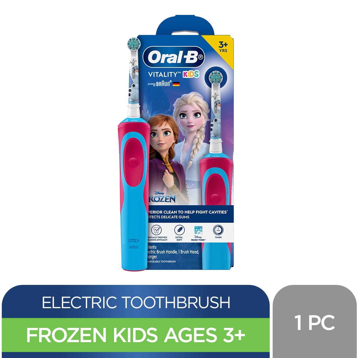 Frozen Kids Power Toothbrush Handle (Ages 3+)