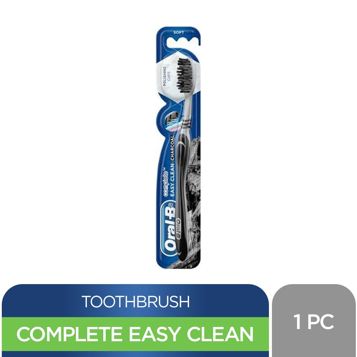 Complete Easy Clean Charcoal Toothbrush 1s