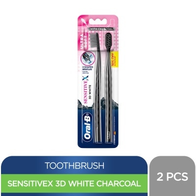ORAL B - "ORAL B "" Oral-B SensitiveX 3D White Charcoal Toothbrush 2s"""