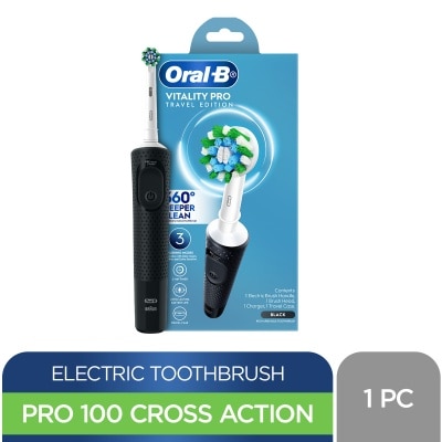 ORAL B Pro 100 Cross Action + FREE Travel Case