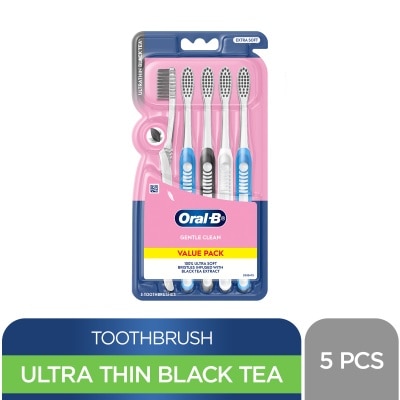 ORAL B - ORAL B Manual Toothbrush Ultra Thin Black Tea x 5