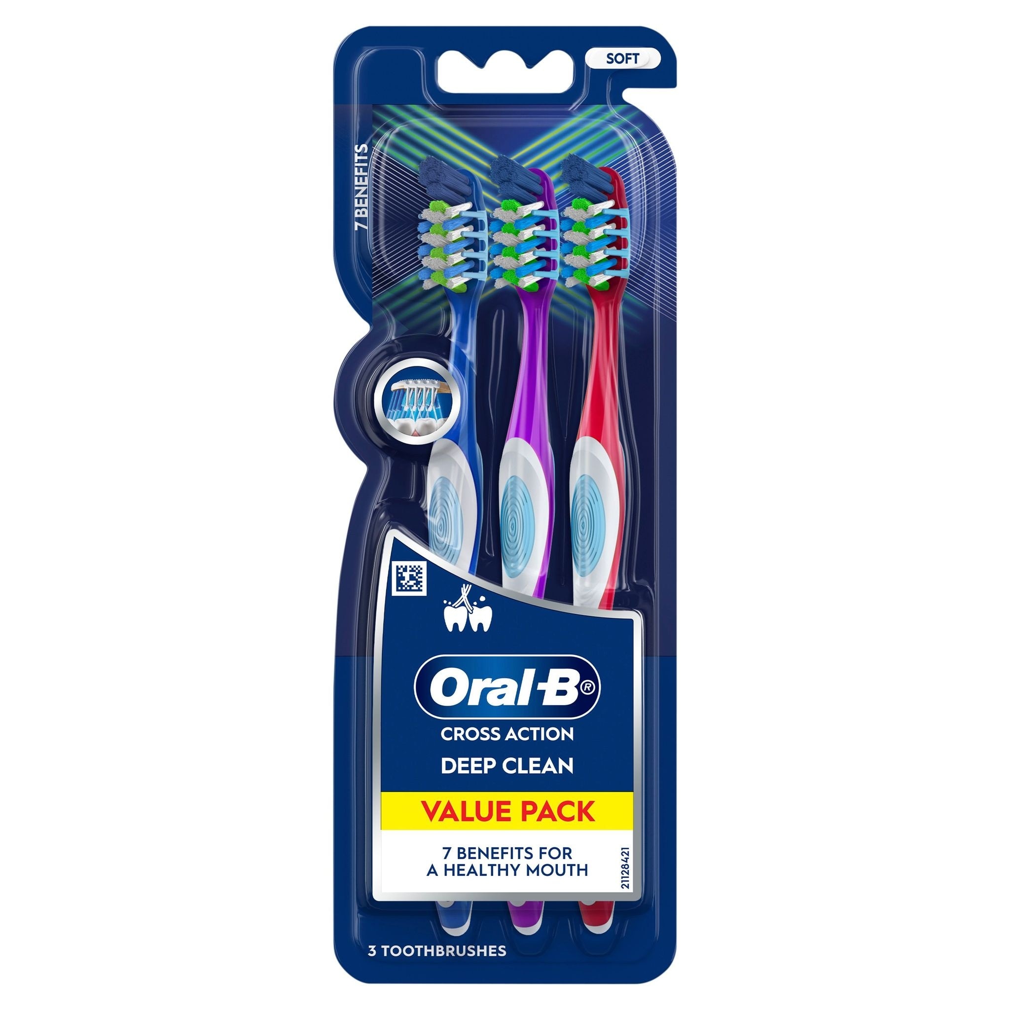 Pro-Health 7 Benefits Superior Cleaning Toothbrush 3s