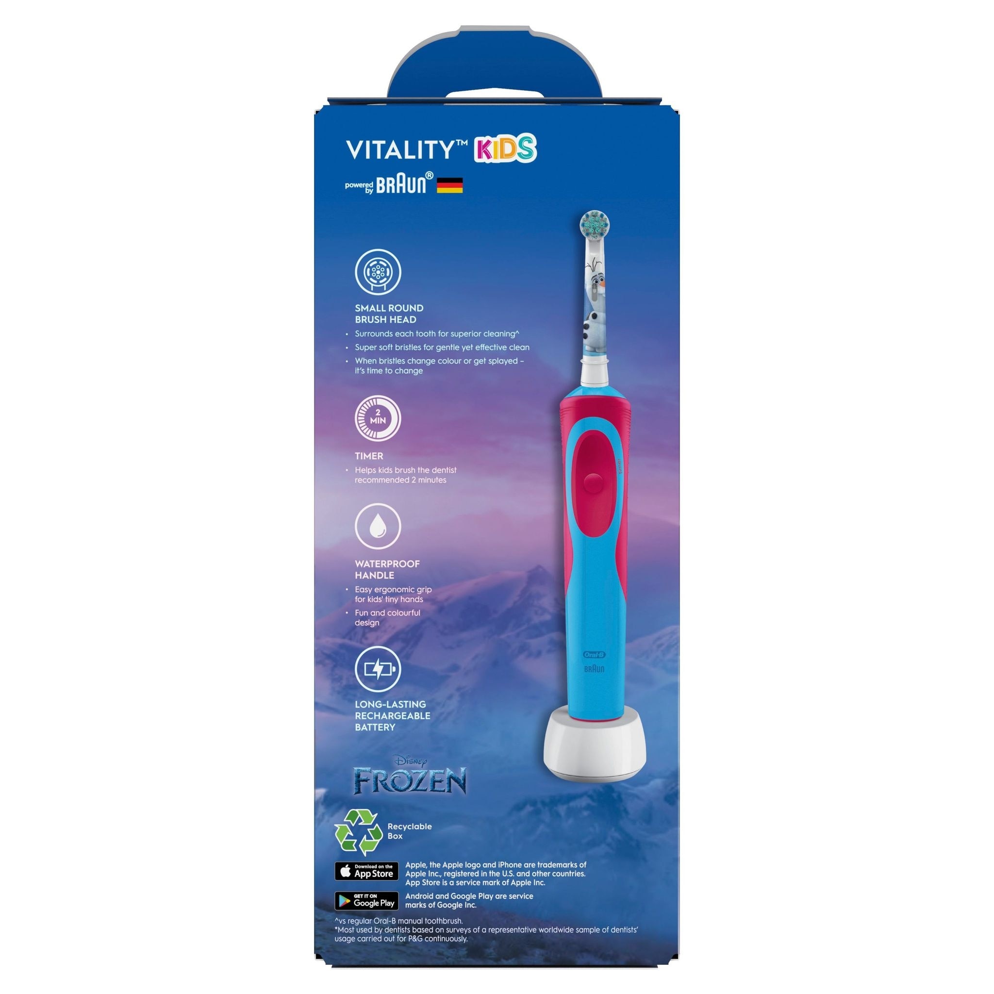 Frozen Kids Power Toothbrush Handle (Ages 3+)