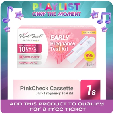 PINKCHECK - Cassette Early Pregnancy Test Kit 1s