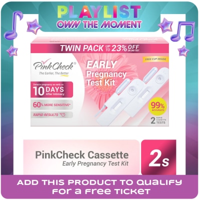 PINKCHECK - Cassette Early Pregnancy Test Kit 2s