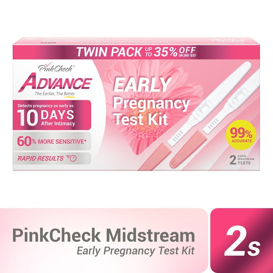 Advance Midstream Early Pregnancy Test Kit 2s