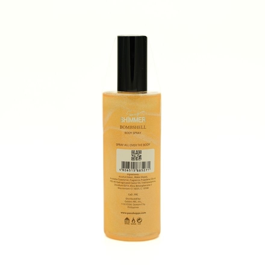 Sexxy Shimmer Bombshell Gold Body Spray 150ml