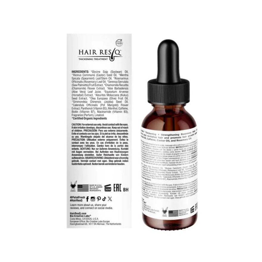 PETAL FRESH Hair ResQ Thickening + Strengthening Rosemary Hair Oil 60ml