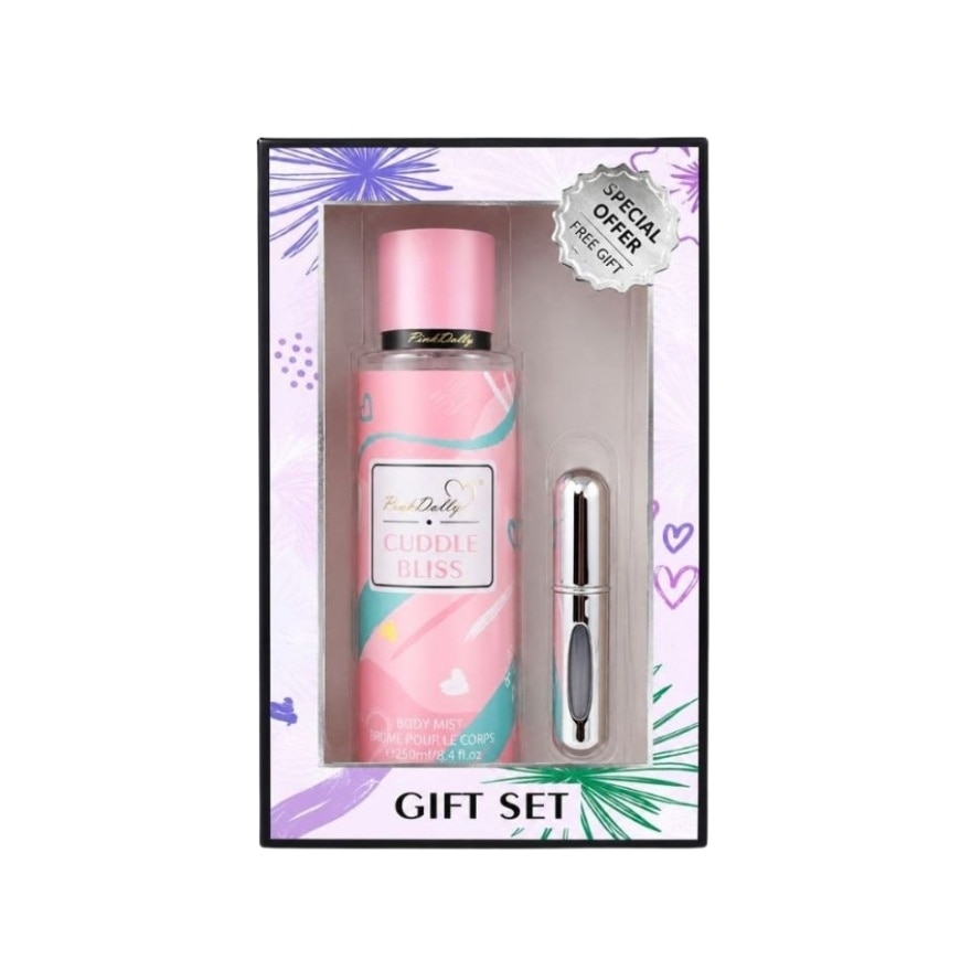 PINK DOLLY Cuddle Bliss Body Mist Gift Set 250ml With Travel Atomizer image