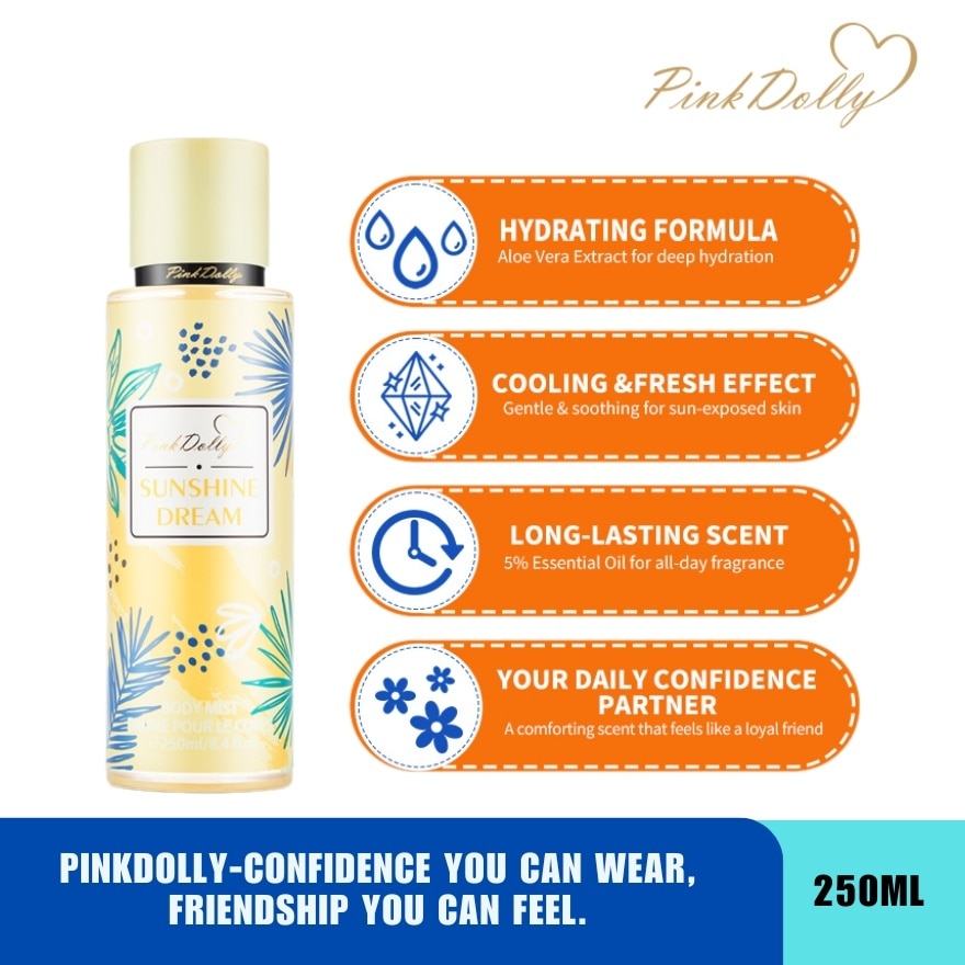 PINK DOLLY Sunshine Dream Fragrance Mist 250ml
