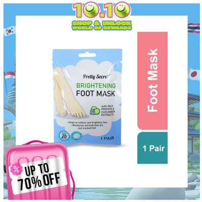 PRETTY SECRET Brightening Foot Mask 1 pair