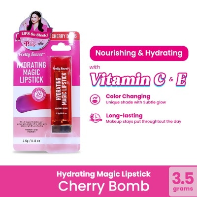 PRETTY SECRET - Hydrating Magic Lipstick - Cherry Bomb 3.5g
