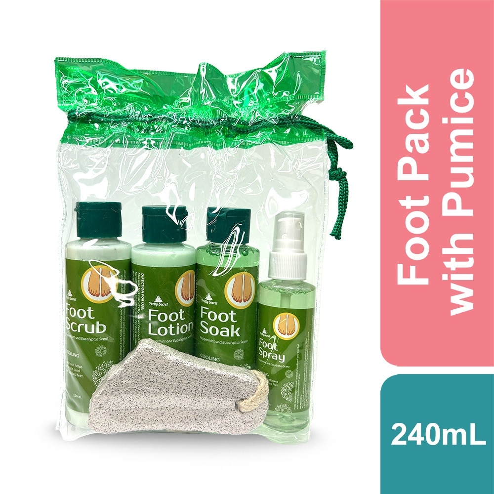 Eucalyptus and Peppermint Foot Pack with Pumice 4 x 120ml