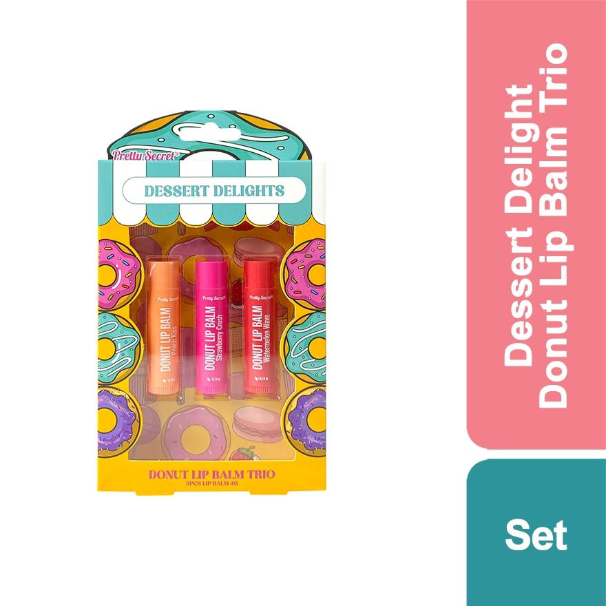 PRETT SECRET Dessert Delights Donut Lip Balm