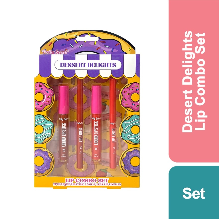 PRETTY SECRET Dessert Delights Lip Combo Set