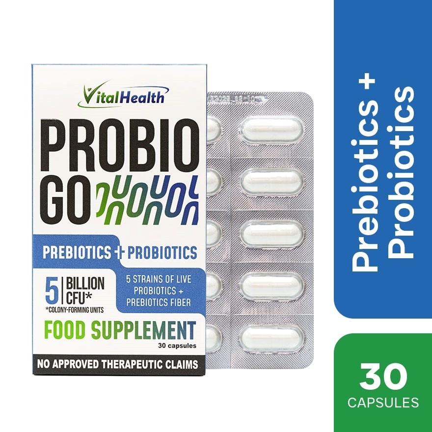 PROBIOGO Prebiotics+Probiotics 5billion CFU Sold Per Piece