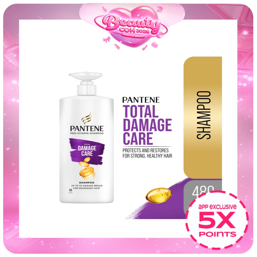PANTENE Total Damage Care Pro Vitamin Shampoo 450mL (for damaged/frizzy hair)