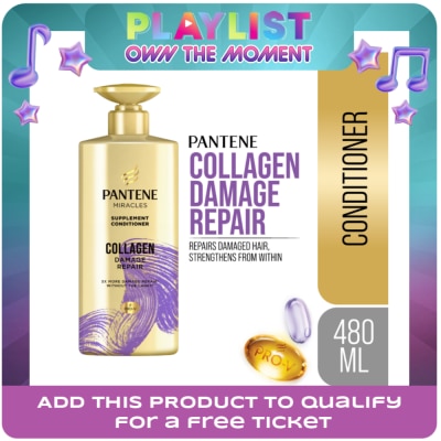 PANTENE - PANTENE 3-Minute Miracle Conditioner Collagen Repair 480ml x 1
