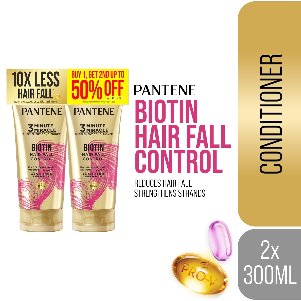 Pantene 3Mm Biotin Strength 330Ml
