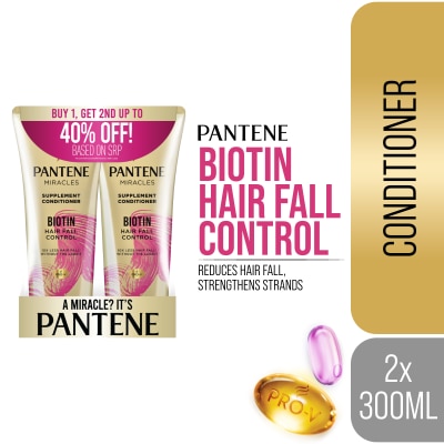PANTENE - PANTENE Supplement Conditioner Biotin Strength Bundle 300ml