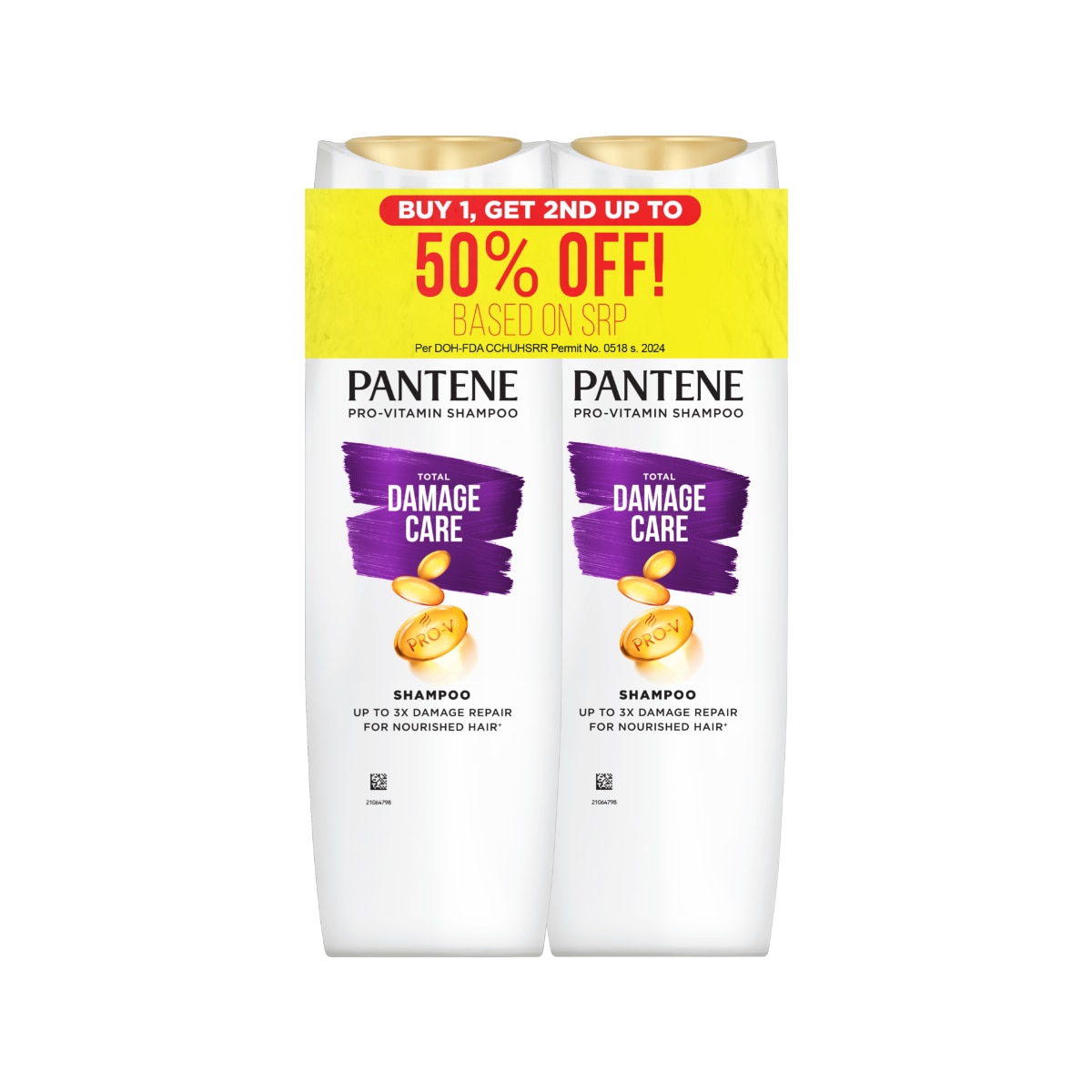 PANTENE Shampoo Damage Care 170ml Buy 1 Get the 2nd at 50% Off