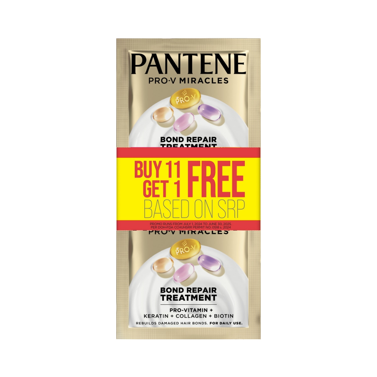 PANTENE Pro-V Miracles Bond Repair Daily Treatment 13ml 11 Plus 1 image