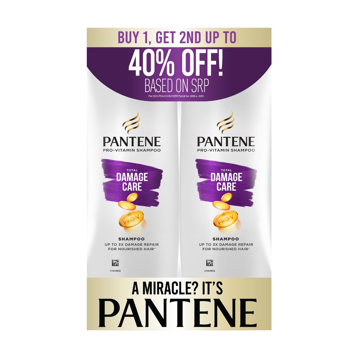 PANTENE Total Damage Care Shampoo Bundle 330ml