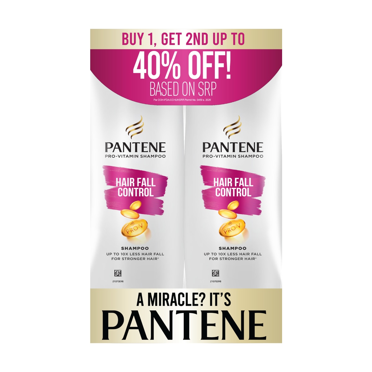PANTENE Hair Fall Control Shampoo Bundle 330ml