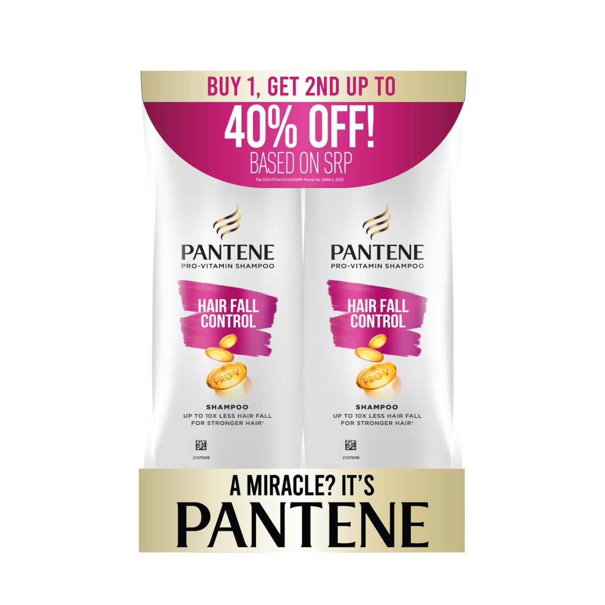 PANTENE Shampoo Hair Fall Control Bundle 170ml image